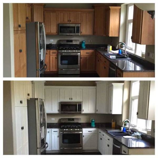 Before and After Cabinet Painting in Naperville, IL (1)